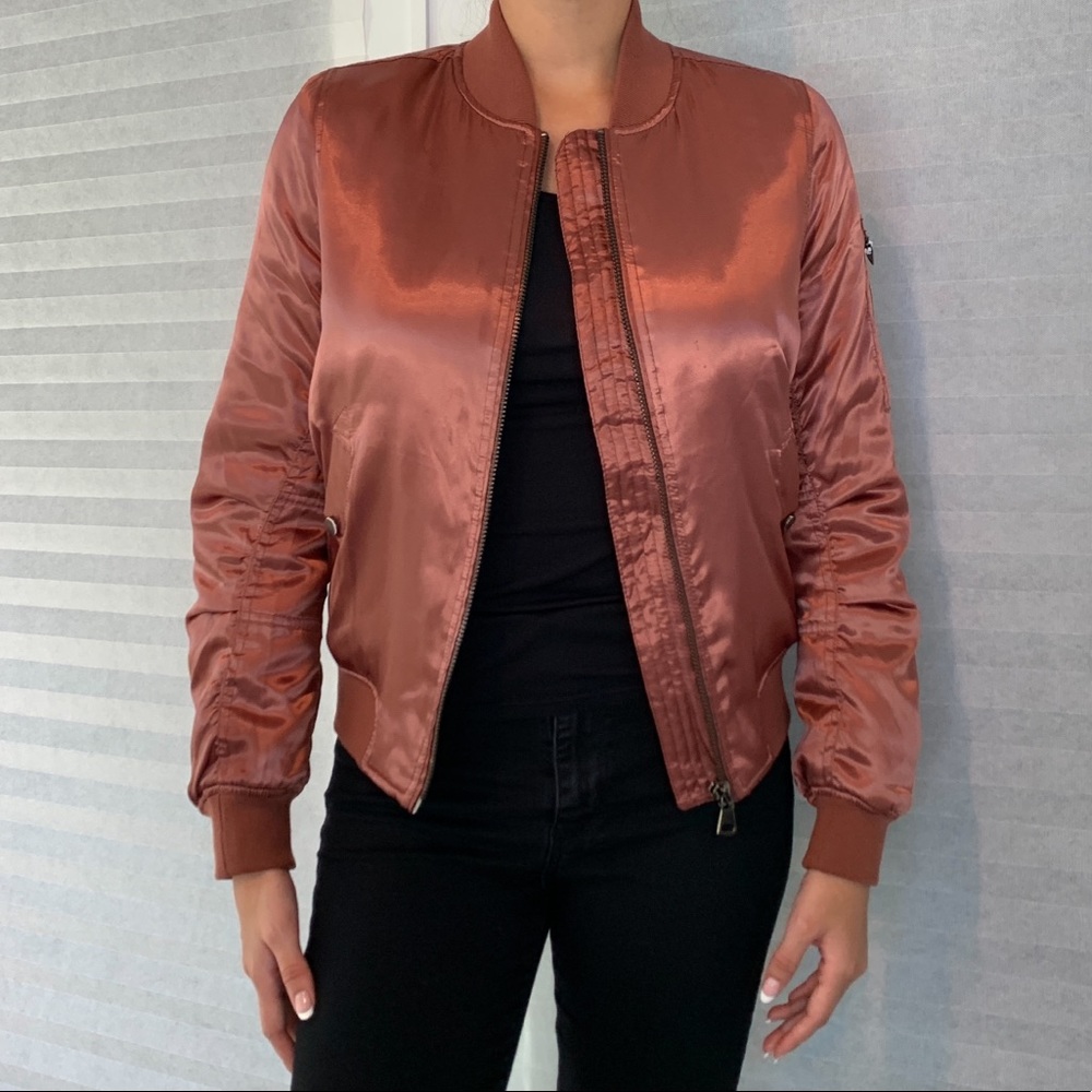 METALLIC TOPSHOP BOMBER JACKET